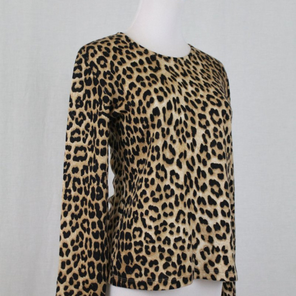 MAGDA BUTRYM Cheetah Print Wool Sweater Italy 42 S - Picture 4 of 7